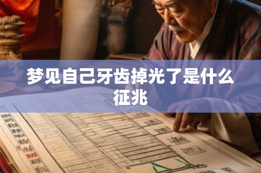 梦见自己牙齿掉光了是什么征兆