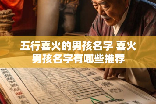 五行喜火的男孩名字 喜火男孩名字有哪些推荐