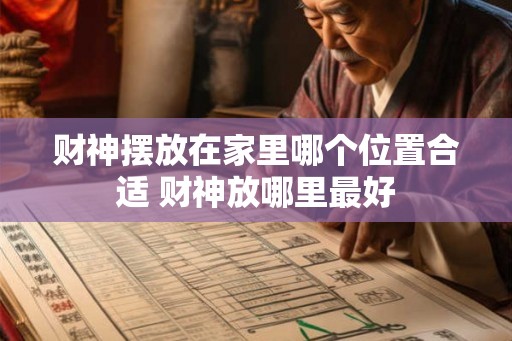 财神摆放在家里哪个位置合适 财神放哪里最好