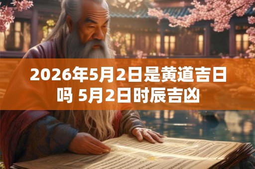 2026年5月2日是黄道吉日吗 5月2日时辰吉凶