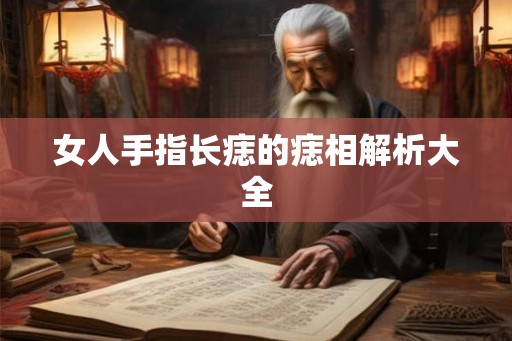 女人手指长痣的痣相解析大全