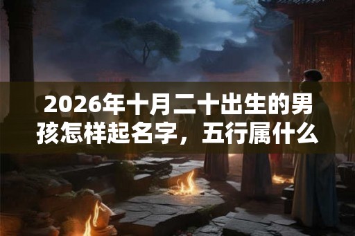 2026年十月二十出生的男孩怎样起名字，五行属什么