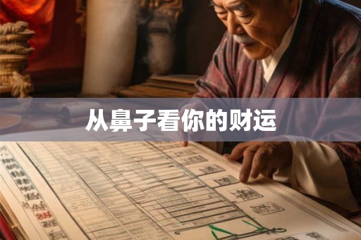 从鼻子看你的财运