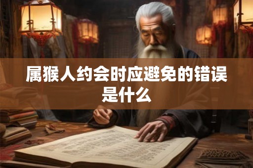 属猴人约会时应避免的错误是什么