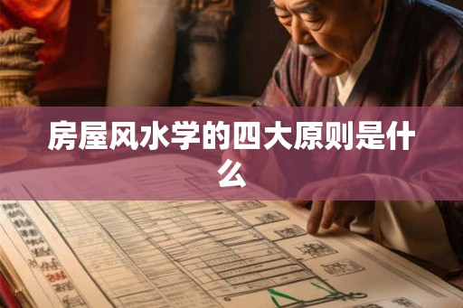 房屋风水学的四大原则是什么