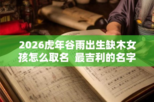 2026虎年谷雨出生缺木女孩怎么取名 最吉利的名字 2026虎年谷雨出生缺木女孩怎么取名 最吉利的名字