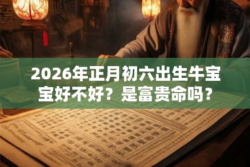 2026年正月初六出生牛宝宝好不好？是富贵命吗？