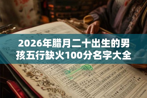 2026年腊月二十出生的男孩五行缺火100分名字大全