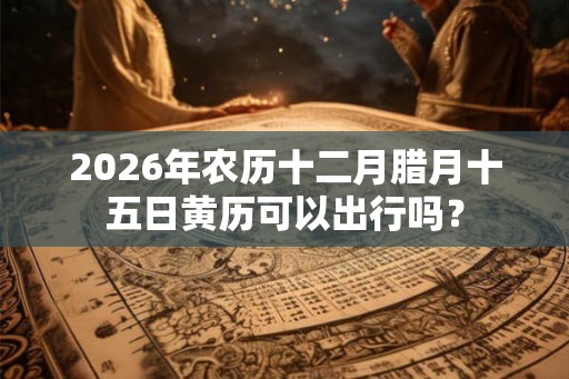 2026年农历十二月腊月十五日黄历可以出行吗？
