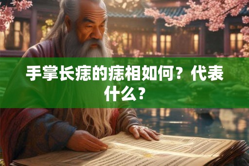 手掌长痣的痣相如何？代表什么？