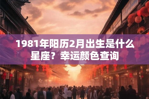 1981年阳历2月出生是什么星座？幸运颜色查询