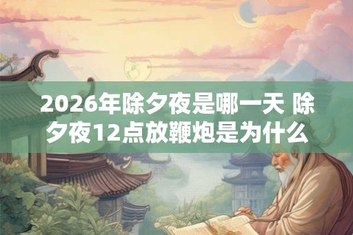 2026年除夕夜是哪一天 除夕夜12点放鞭炮是为什么