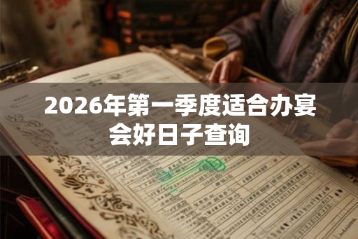 2026年第一季度适合办宴会好日子查询