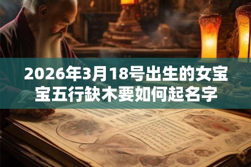 2026年3月18号出生的女宝宝五行缺木要如何起名字