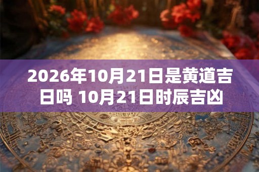 2026年10月21日是黄道吉日吗 10月21日时辰吉凶
