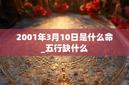 2001年3月10日是什么命_五行缺什么