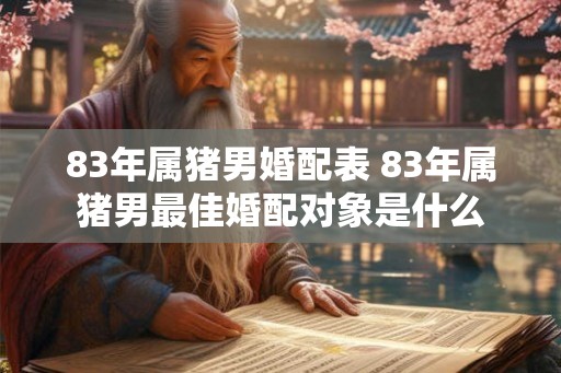 83年属猪男婚配表 83年属猪男最佳婚配对象是什么 83年属猪男婚配表 83年属猪男最佳婚配对象是什么