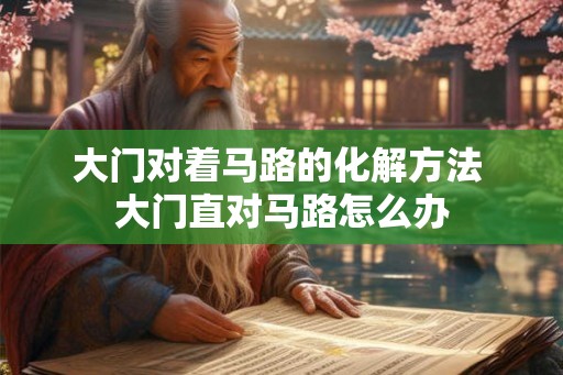 大门对着马路的化解方法 大门直对马路怎么办