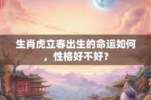 生肖虎立春出生的命运如何，性格好不好？