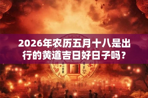 2026年农历五月十八是出行的黄道吉日好日子吗？
