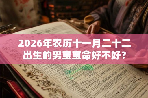 2026年农历十一月二十二出生的男宝宝命好不好？