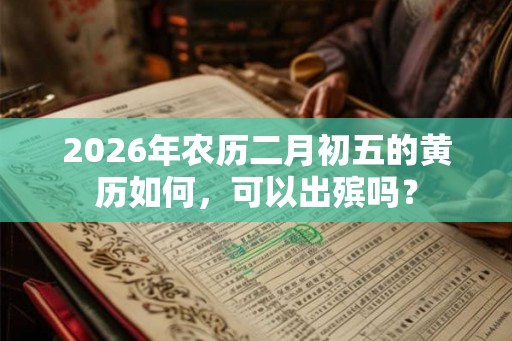 2026年农历二月初五的黄历如何，可以出殡吗？
