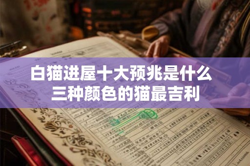 白猫进屋十大预兆是什么 三种颜色的猫最吉利 白猫进屋十大预兆是什么 三种颜色的猫最吉利