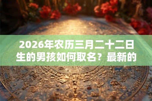 2026年农历三月二十二日生的男孩如何取名?最新的高分男生名字 2026年农历三月二十二日生的男孩如何取名?最新的高分男生名字