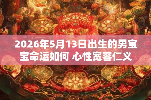 2026年5月13日出生的男宝宝命运如何 心性宽容仁义