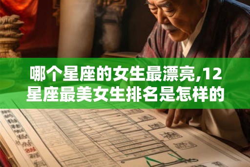 哪个星座的女生最漂亮,12星座最美女生排名是怎样的？