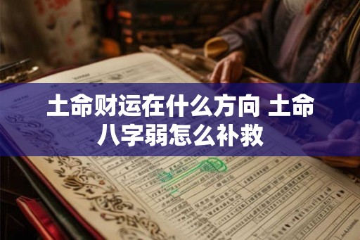 土命财运在什么方向 土命八字弱怎么补救