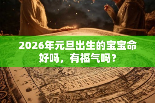 2026年元旦出生的宝宝命好吗，有福气吗？