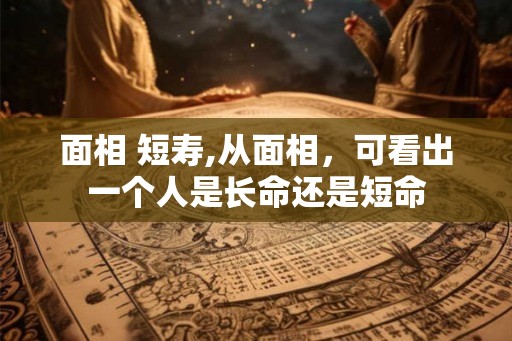 面相 短寿,从面相，可看出一个人是长命还是短命