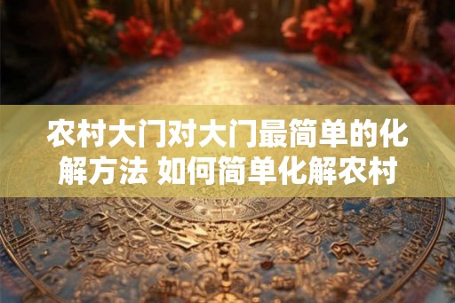 农村大门对大门最简单的化解方法 如何简单化解农村大门对大门问题