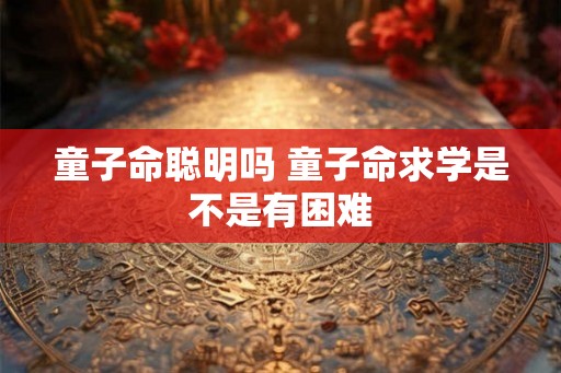 童子命聪明吗 童子命求学是不是有困难