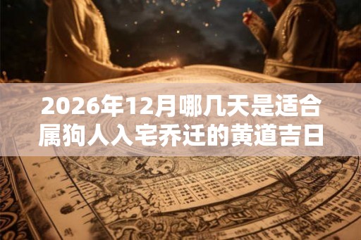 2026年12月哪几天是适合属狗人入宅乔迁的黄道吉日