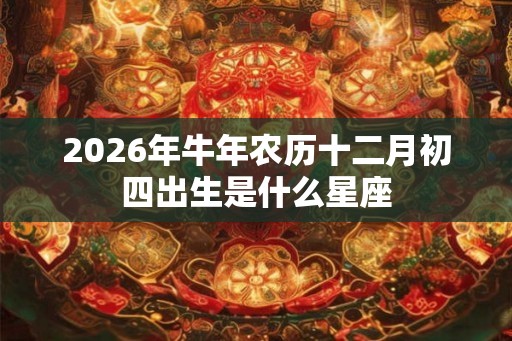 2026年牛年农历十二月初四出生是什么星座
