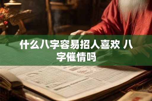 什么八字容易招人喜欢 八字催情吗