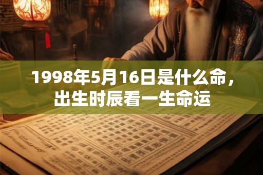 1998年5月16日是什么命,出生时辰看一生命运 1998年5月16日是什么命,出生时辰看一生命运