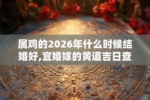 属鸡的2026年什么时候结婚好,宜婚嫁的黄道吉日查询