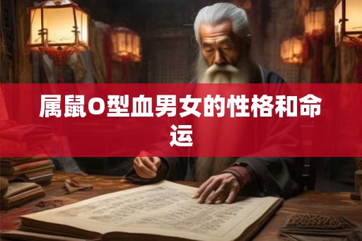 属鼠O型血男女的性格和命运