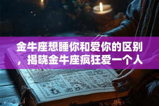 金牛座想睡你和爱你的区别，揭晓金牛座疯狂爱一个人的表现