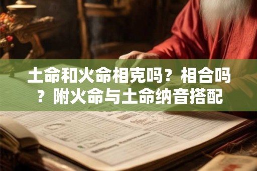 土命和火命相克吗？相合吗？附火命与土命纳音搭配
