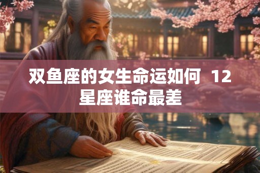 双鱼座的女生命运如何  12星座谁命最差