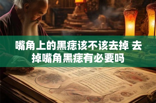 嘴角上的黑痣该不该去掉 去掉嘴角黑痣有必要吗