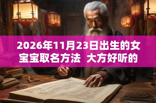 2026年11月23日出生的女宝宝取名方法  大方好听的名字大全