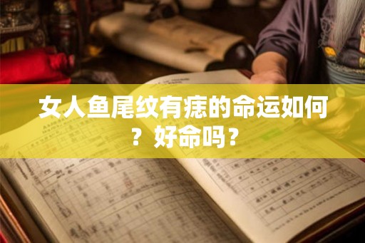 女人鱼尾纹有痣的命运如何？好命吗？