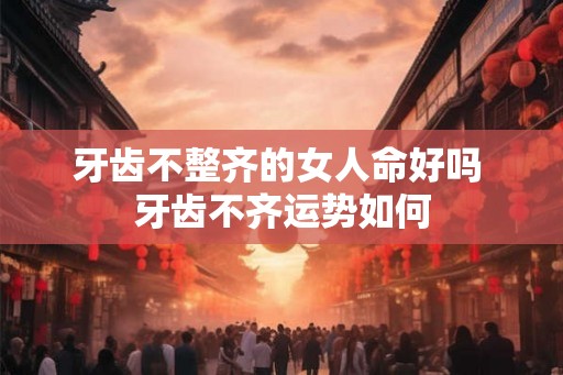 牙齿不整齐的女人命好吗 牙齿不齐运势如何 牙齿不整齐的女人命好吗 牙齿不齐运势如何