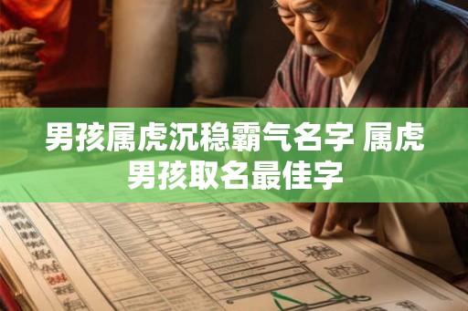 男孩属虎沉稳霸气名字 属虎男孩取名最佳字