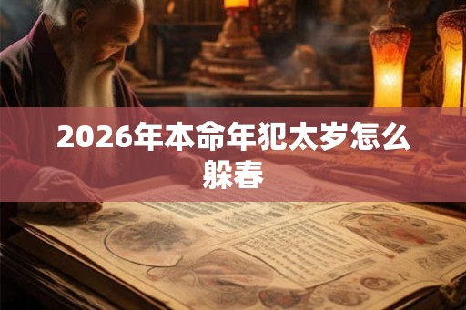 2026年本命年犯太岁怎么躲春 2026年本命年犯太岁怎么躲春